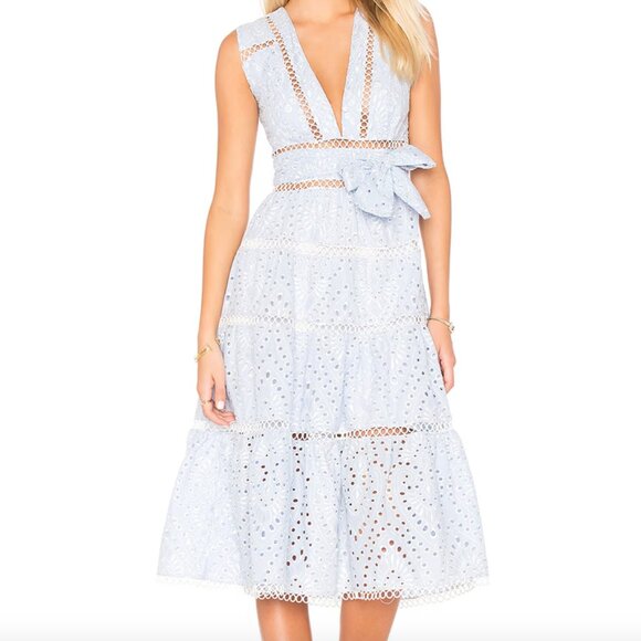 Karina Grimaldi Alba Eyelet Dress - Picture 1 of 4